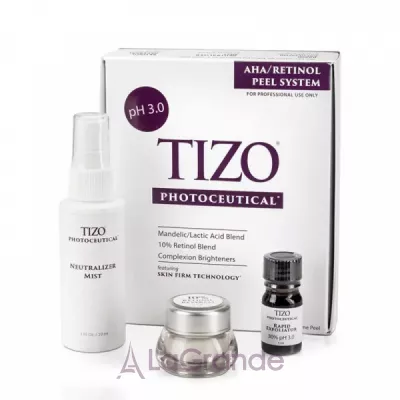 TiZO Photoceutical AHA/Retinol Peel System      (exfol/5ml + exfol/30ml + cr/5g)