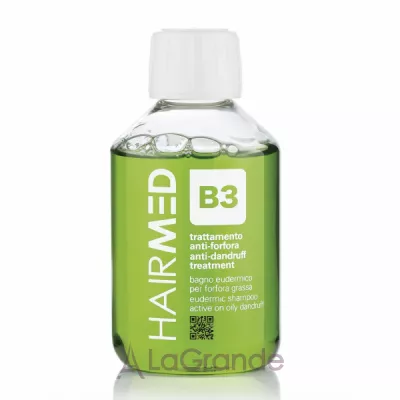 Hairmed B3 Anti-dandruff Treatment Eudermic Shampoo Active on Oily Dandruff     