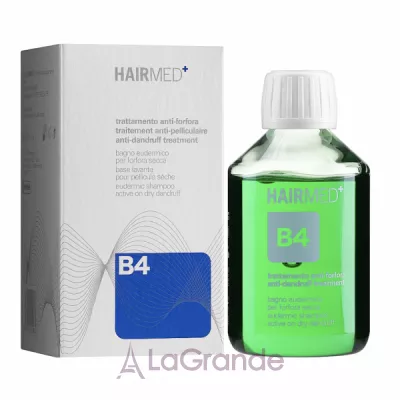 Hairmed B4 Anti-dandruff Treatment Eudermic Shampoo Active on Dry Dandruff     