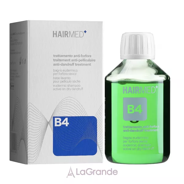 Hairmed B4 Anti-dandruff Treatment Eudermic Shampoo Active on Dry Dandruff ���������� ������� ����� ���� ����