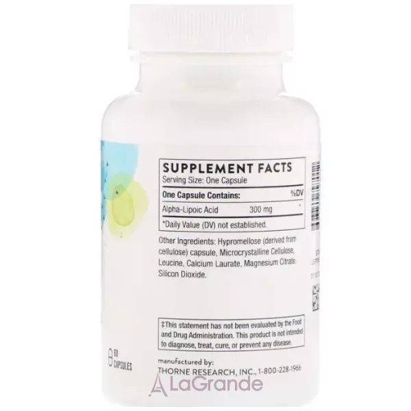 Thorne Research Alpha-Lipoic-Acid �����-����� ������� 300 ��