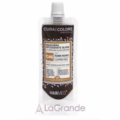 Hairmed C46 Coloring and Gloss Hair Mask Copper Red   