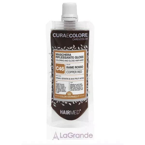 Hairmed C46 Coloring and Gloss Hair Mask Copper Red ���������� ����� 
