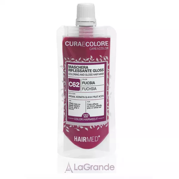 Hairmed C62 Coloring and Gloss Hair Mask Fuchsia ���������� ����� 