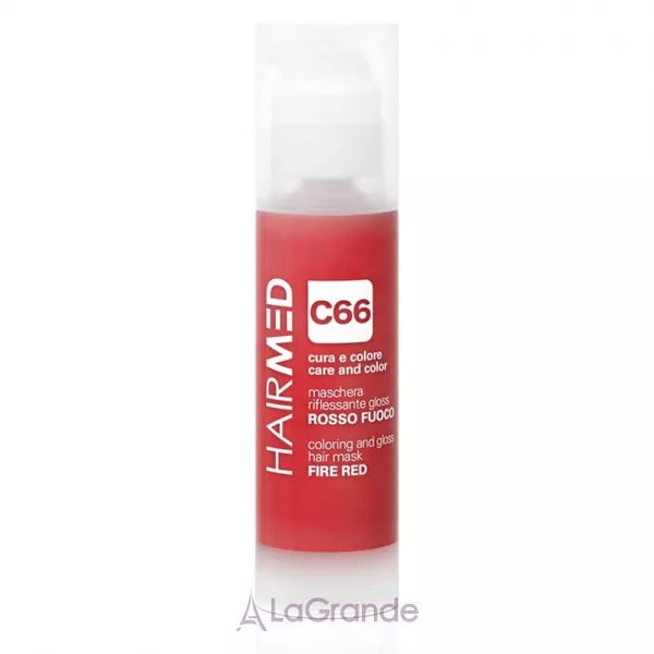 Hairmed C66 Coloring and Gloss Hair Mask Fire Red ���������� ����� 