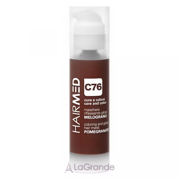 Hairmed C76 Coloring and Gloss Hair Mask Pomegranate ���������� ����� 