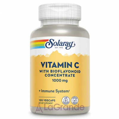 Solaray Vitamin C with Rose Hips & Acerola 1000mg       