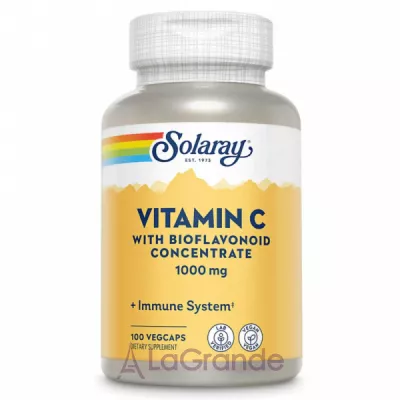 Solaray Vitamin C 1000 mg with Rose Hips & Acerola       