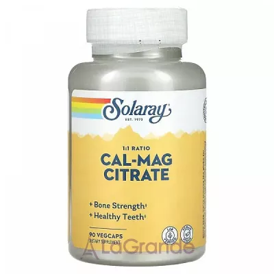 Solaray Calcium Magnesium Citrate 1000mg/1000mg         