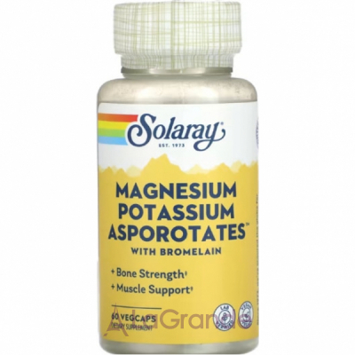 Solaray Magnesium & Potassium Asporotate    