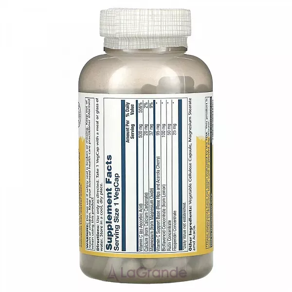 Solaray Buffered Vitamin C with Bioflavonoid Concentrate 500mg/100mg ³���� C � ������������ �����������