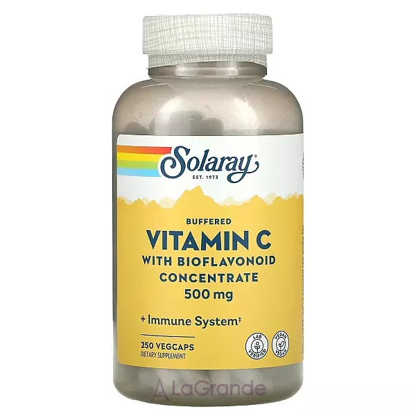 Solaray Buffered Vitamin C with Bioflavonoid Concentrate 500mg/100mg ³���� C � ������������ �����������