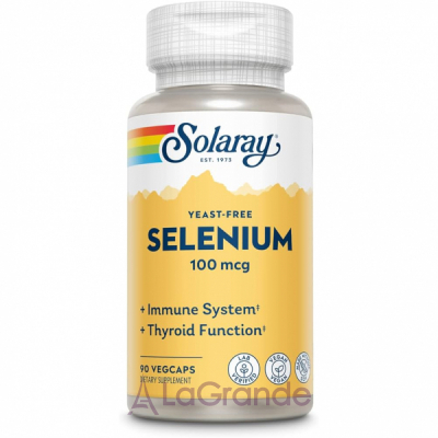 Solaray Selenium Yeast Free 100mcg   