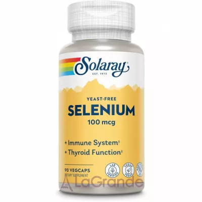 Solaray Selenium Yeast Free 100mcg   