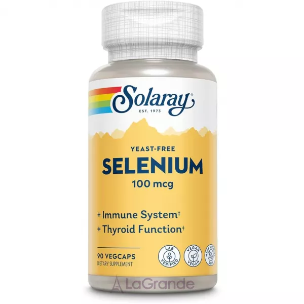 Solaray Selenium Yeast Free 100mcg ����� ��� ������