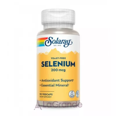 Solaray Selenium Yeast-Free 200mcg   