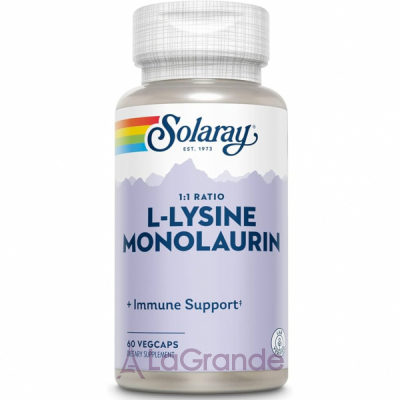 Solaray L-Lysine Monolaurin Ratio 1:1   