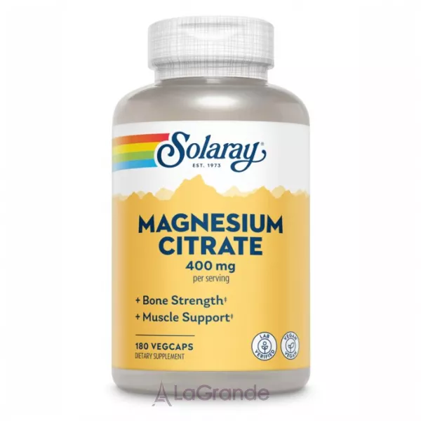 Solaray Magnesium Citrate 400mg ������� ������� 