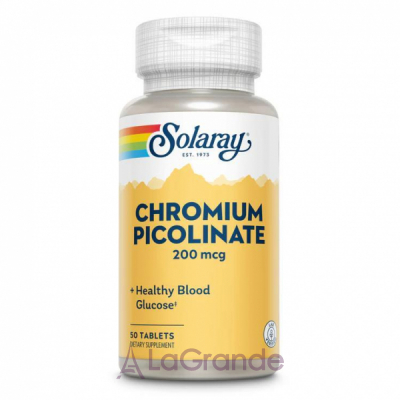 Solaray Chromium Picolinate 200mcg   