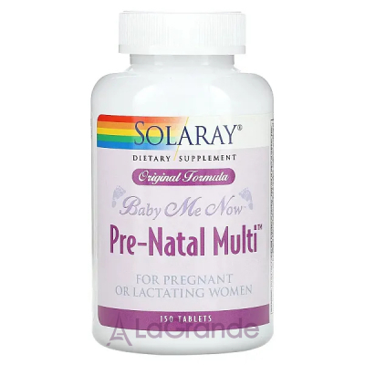 Solaray Baby Me Now Prenatal Multi   