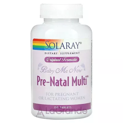 Solaray Baby Me Now Prenatal Multi   