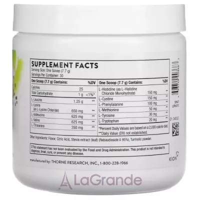 Thorne Research  Amino Complex Lemon    