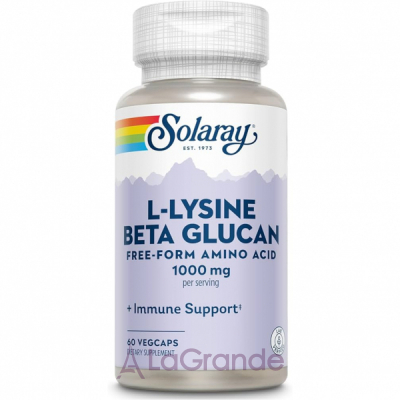 Solaray L-Lysine & Beta Glucan   