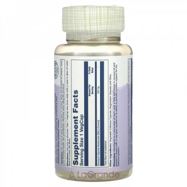 Solaray Monolaurin 500mg ������� ������� 