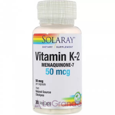 Solaray Vitamin K-2 50mcg   