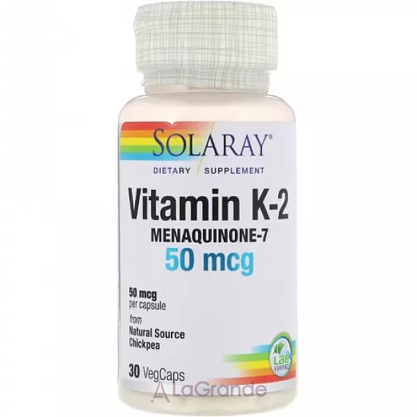 Solaray Vitamin K-2 50mcg ������� ������� 