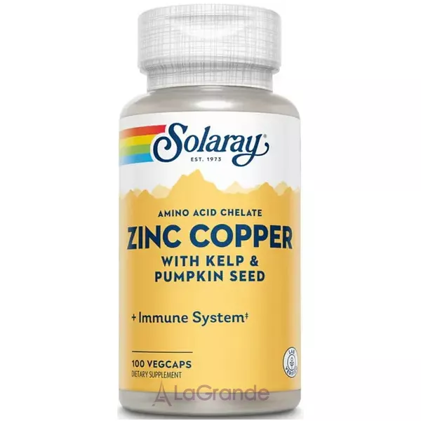 Solaray Zinc Copper With Kelp & Pumpkin Seed ������� ������� 