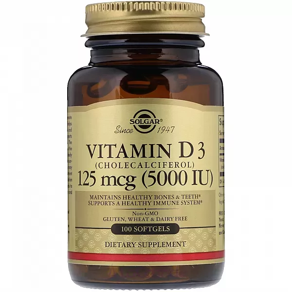 Solgar Vitamin D3 125mcg ������� ������� 