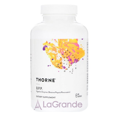 Thorne Research B.P.P.(Betaine / Pepsin / Pancreatine) Digestive Enzymes   //  