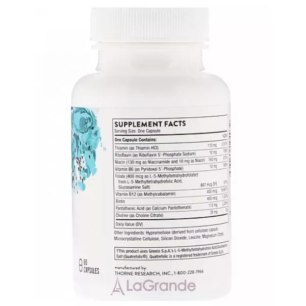 Thorne Research  Basic B Complex ������� � �������� � ��������