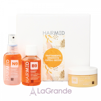 Hairmed Kit Trattamento Idratazione Capelli Secchi Travel Size   