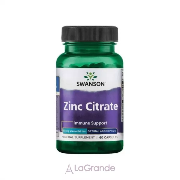 Swanson Zinc Citrate 50mg ������� ������� 