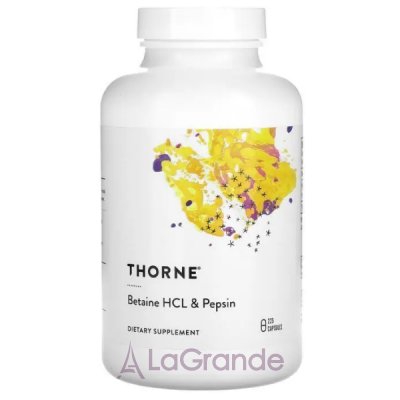 Thorne Research Betaine HCL & Pepsin      