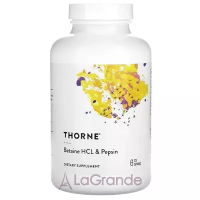 Thorne Research Betaine HCL & Pepsin      