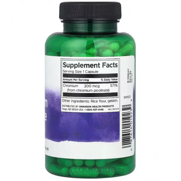 Swanson Chromium Picolinate 200mg ������� ������� 
