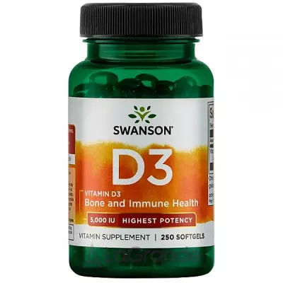 Swanson Vitamin D3 Highest Potency 125 mcg   3