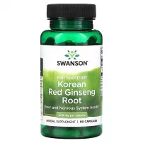 Swanson Korean Red Ginseng Root 400 mg ������� ������� "����� ����������� ��������� ��������" ��� ��������� ������ ���������