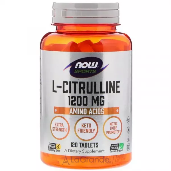 Now Foods L-Citrulline 1200 mg �������, 1200 ��