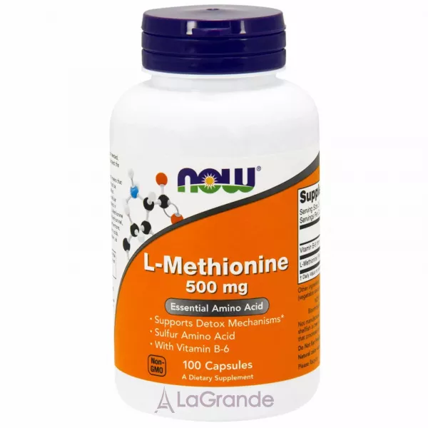 Now Foods L-Methionine 500 mg �������, 500 ��