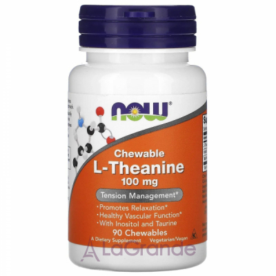 Now Foods L-Theanine 100 mg L-, 100 