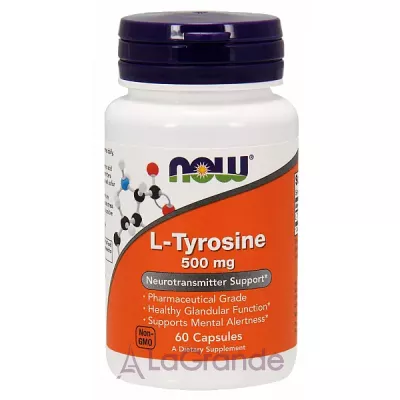 Now Foods L-Tyrosine 500 mg L-, 500 