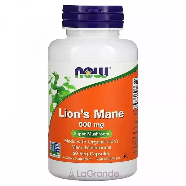 Now Foods Lion's Mane 500 mg ������ �����������, 500 ��