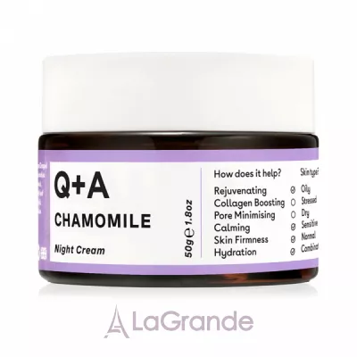 Q+A  Chamomile Calming Night Cream    