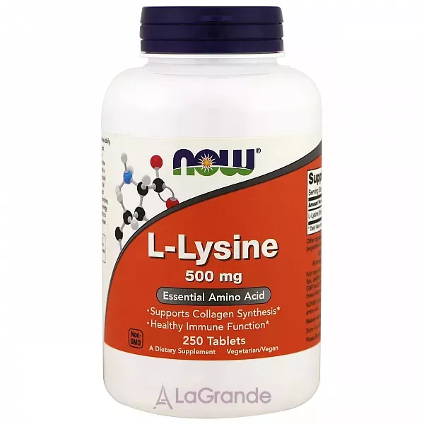 Now Foods L-Lysine 500 mg L-����, 500 ��