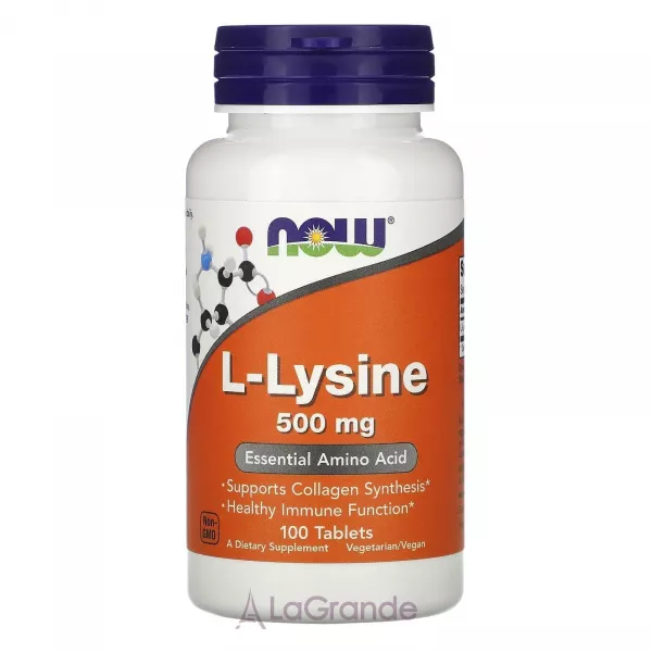 Now Foods L-Lysine 500 mg L-����, 500 ��