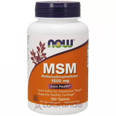 Now Foods MSM 1500 mg , 1500 